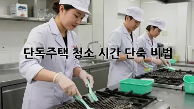 단독주택 청소 시간 단축 비법! ✨